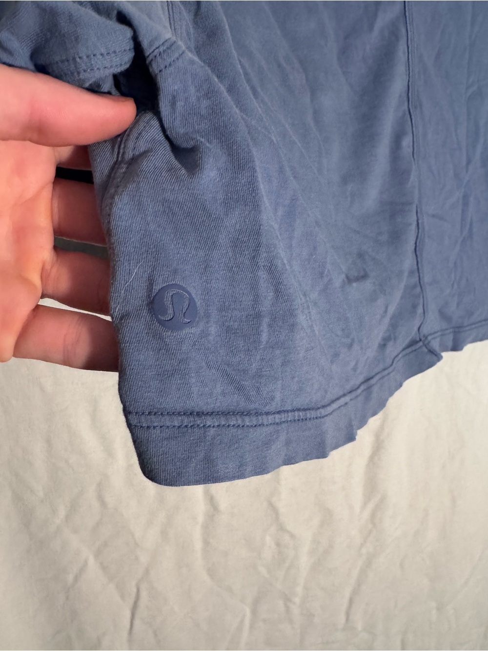 Lululemon All Yours Cropped T-Shirt in Water Drop Blue size 6 - Picture 10 of 10